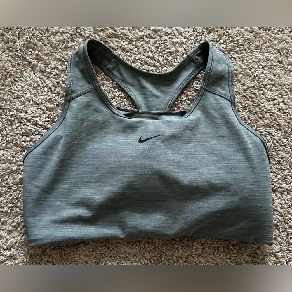 Nike Women's Sports Bra Medium Impact Removable Padding Gray Size XL